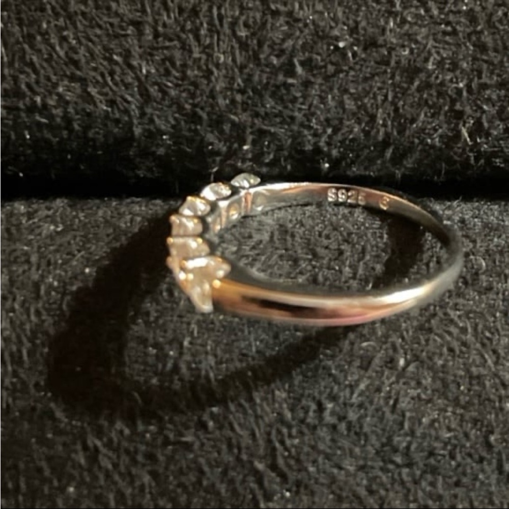 Classic 6 Stone Certified 1 Carat White Moissanite Diamond Band - Picture 9 of 9